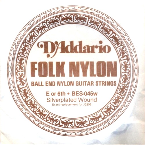 D�Addario Folk Nylon BES-045w (J3206) Folkgitarre - Ball End